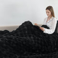 Faux fur Fleece Blanket - Weighted 6 lbs