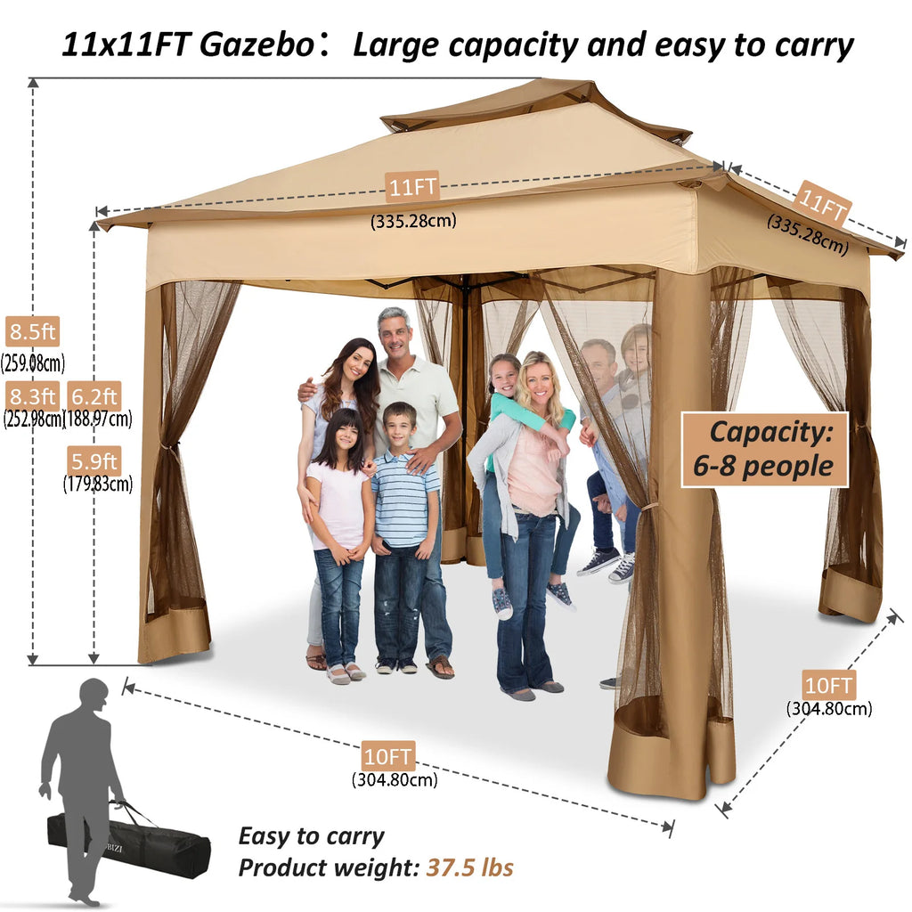 Pop Up Gazebo Canopy Tent with Mosquito Netting