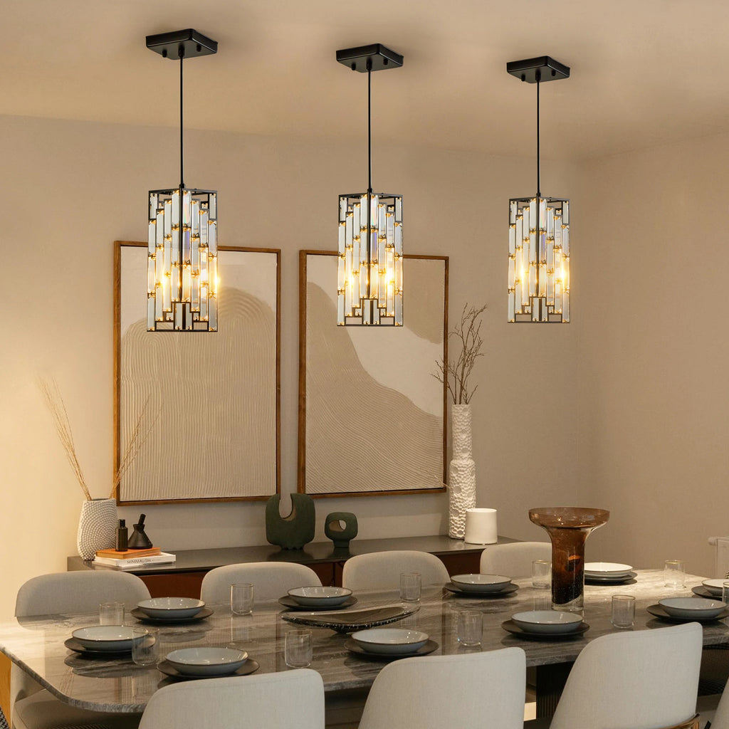 3-Pack Modern Luxury Crystal Pendant Light