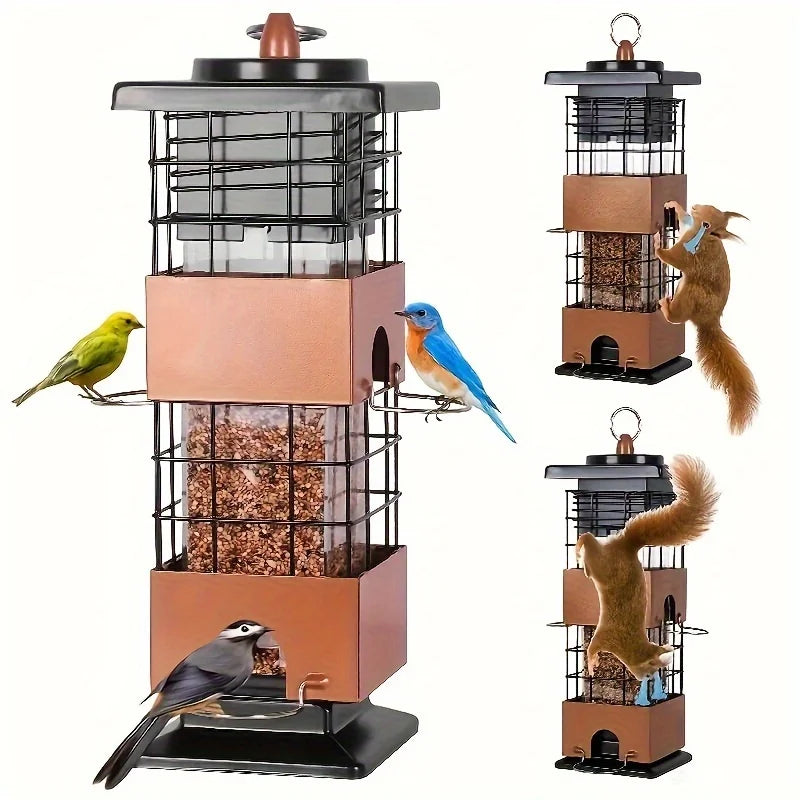 Outdoor Squirrel Proof Hanging Bird Feeder