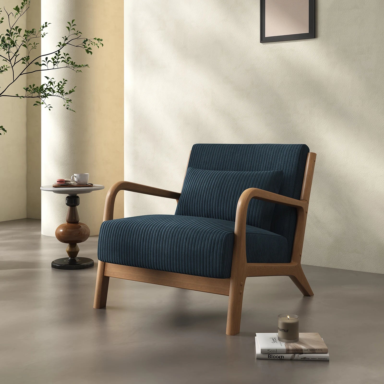 Mid Century Modern Accent Chair,