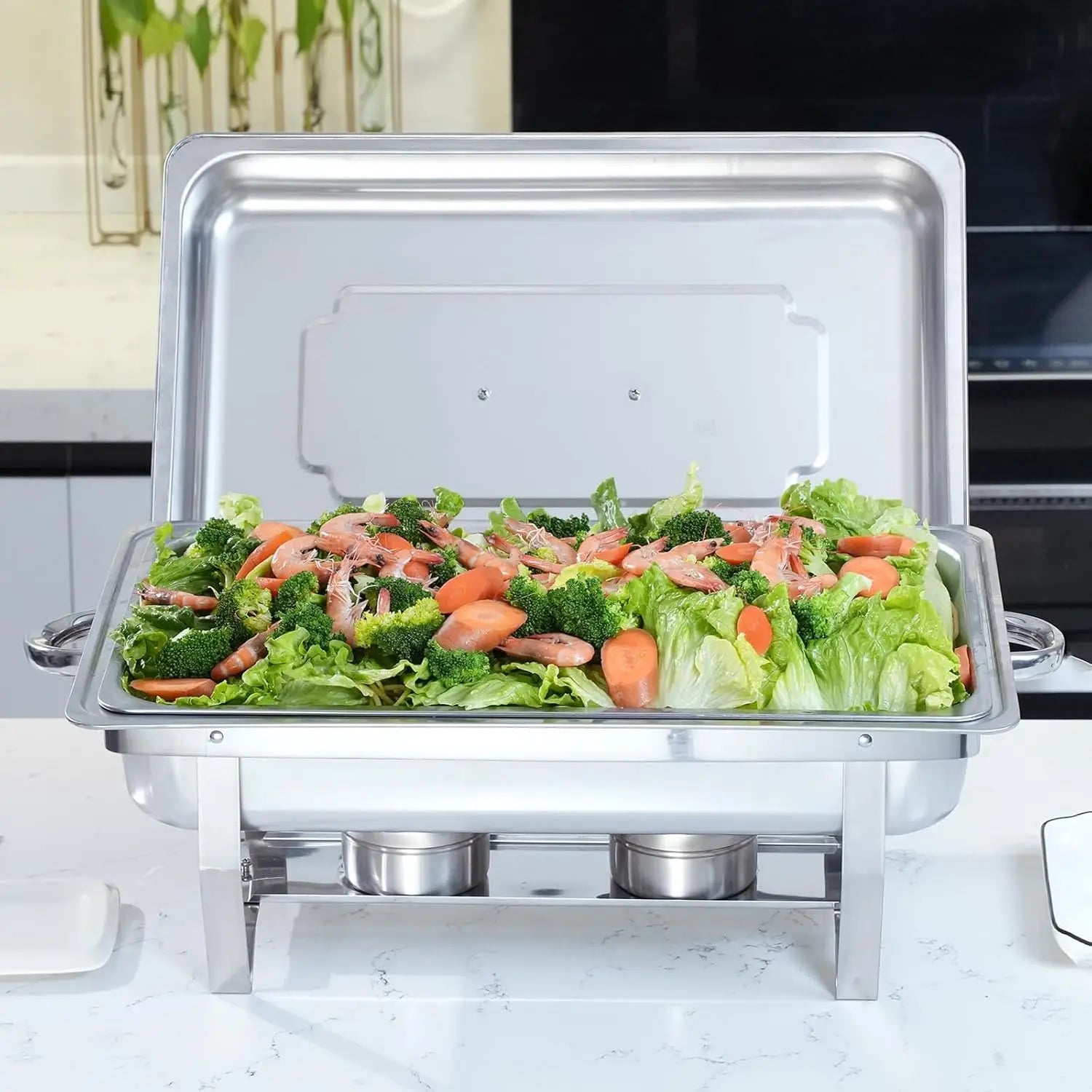 Chafing Dish Buffet Set 8QT Stainless Steel 2/4/6Pack