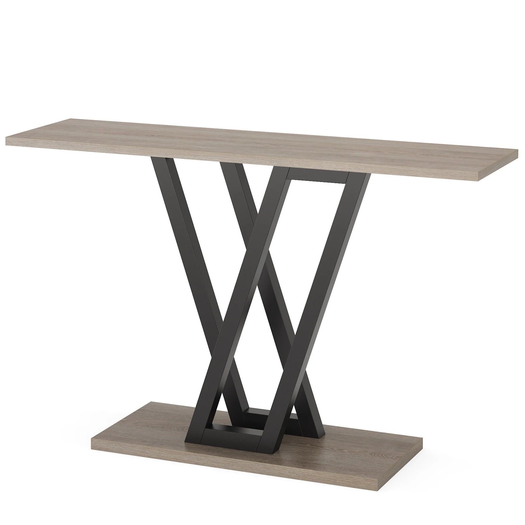 43 Inch Industrial Entryway Console Table