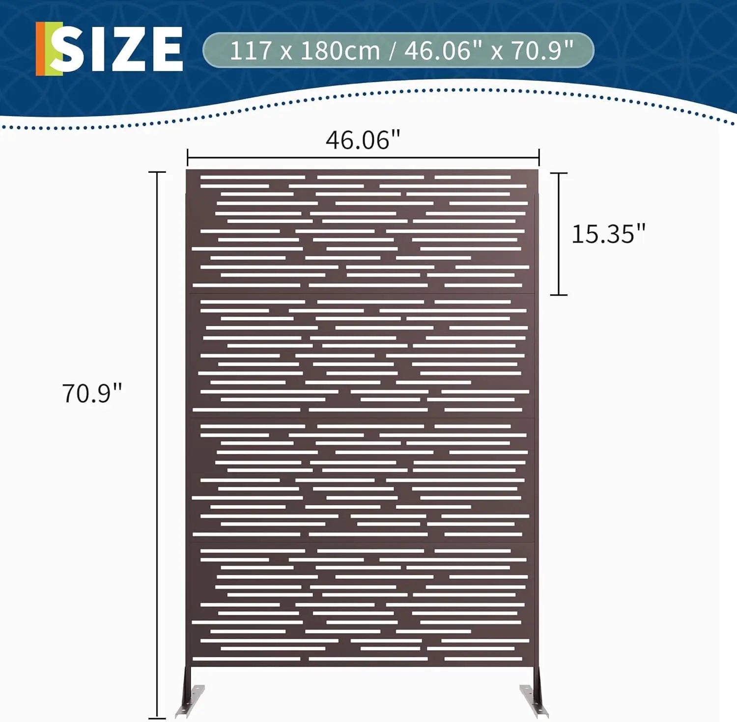 Decorative Wrought Privacy Screen –