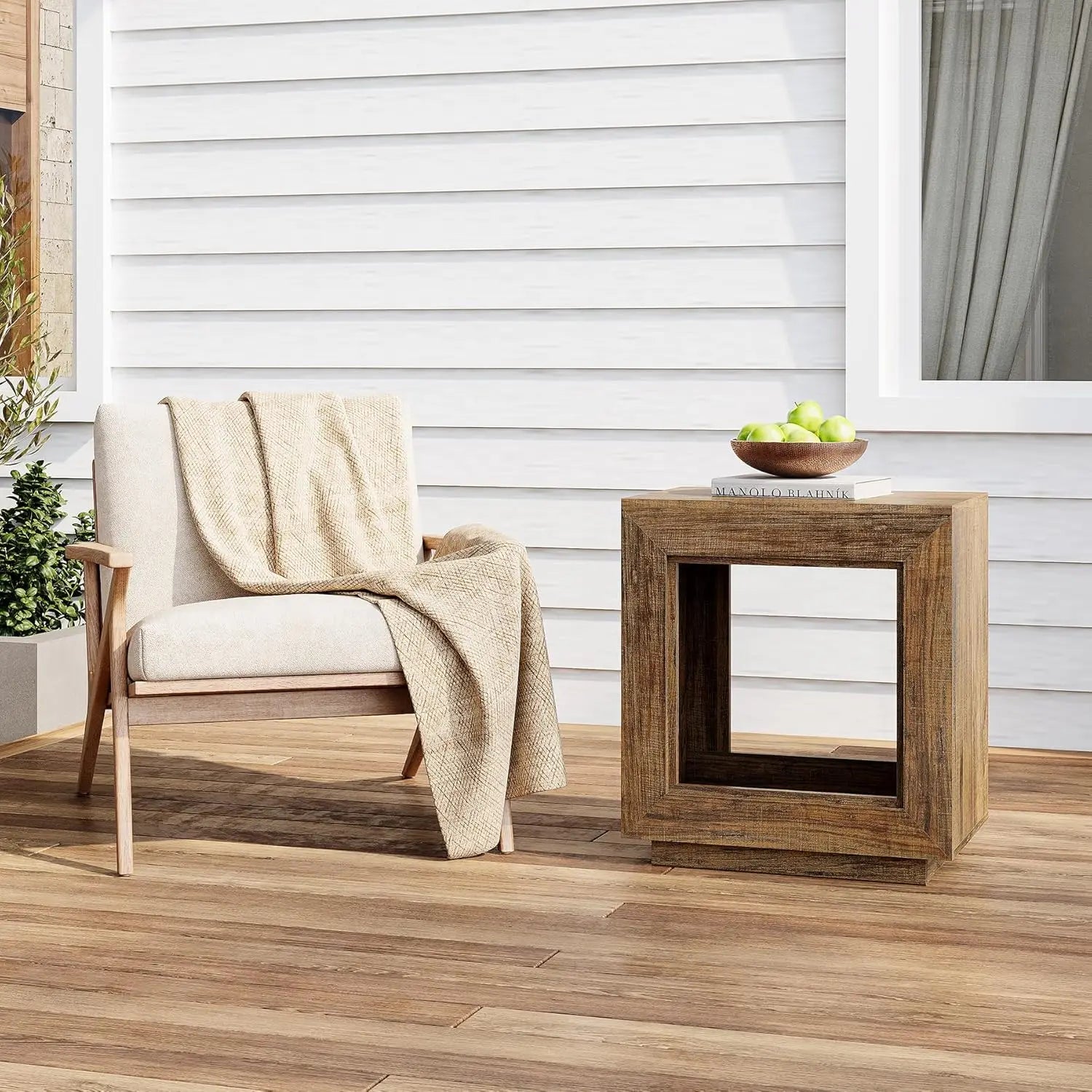 Farmhouse Sofa Side Tables for Living Room