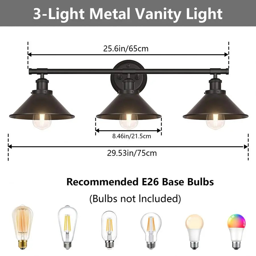 Black Bathroom Vanity Light Fixtures