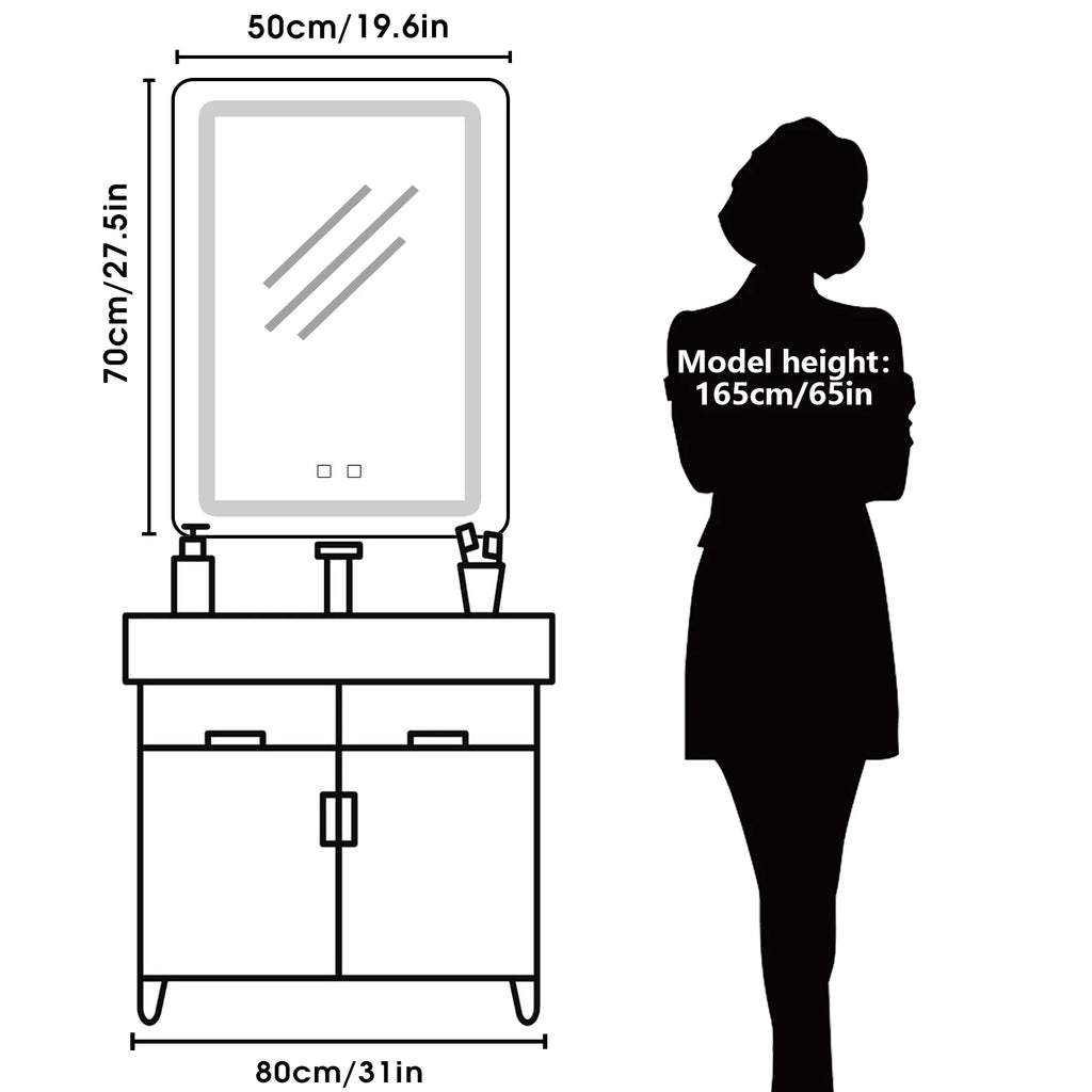 LED Bathroom Mirror Vanity Mirrors with Back lit Lights