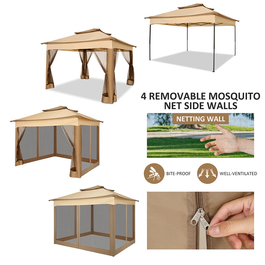 Pop Up Gazebo Canopy Tent with Mosquito Netting